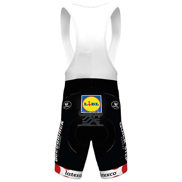 Deceuninck Quick Step Ropa Ciclismo Culotte Corto 2020 Mangas Cortas Blanco Rojo1